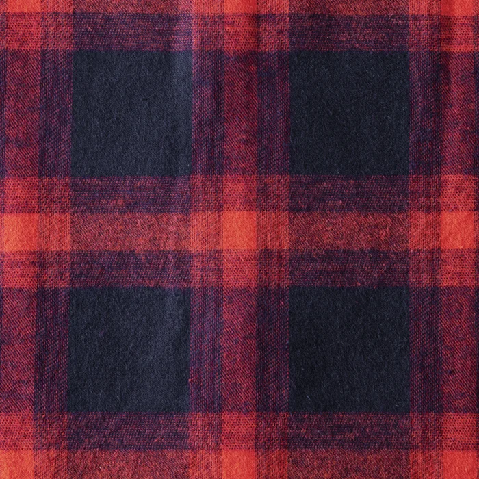 Red Navy Plaid Flannel