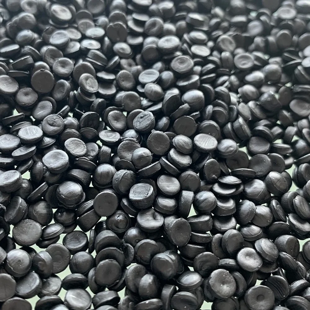 Recovered HDPE pellets, ready for compounding